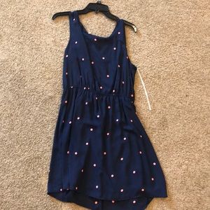 Pixley polka dot open back dress